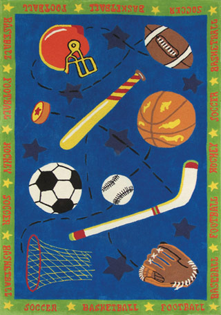 Name:KidzImage Ki013 Blue Rug, Item id:7110_KI013_Blue (Medium Image)