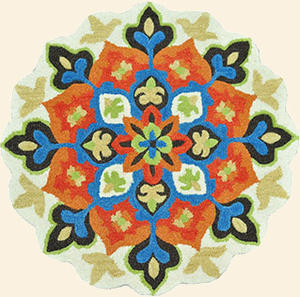 Name:Azalea AZ-08 Ivory-Blue Rug, Item id:7510_AZ-08_Ivory-Blue (Medium Image)