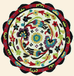 Name:Azalea AZ-11 Ivory-Multi Rug, Item id:7510_AZ-11_Ivory-Multi (Medium Image)
