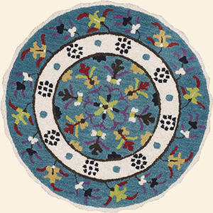 Name:Azalea AZ-16 Ivory-Teal Rug, Item id:7510_AZ-16_Ivory-Teal (Medium Image)