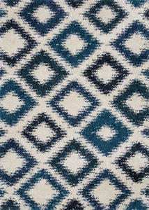 Name:Barcelona Shag BS-08 Ivory-Sapphire Shag Rug, Item id:7510_BS-08_IVORY-SAPPHIRE (Medium Image)