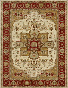 Name:Essential EE-02 HM Ivory / Red Rug, Item id:7510_ESSEEE-02IVRE (Medium Image)
