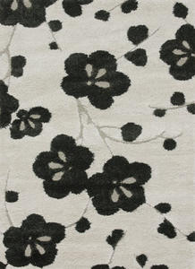 Name:Encore EN-08 HM Ivory / Expresso Shag Rug, Item id:7510_ENCOEN-08IVEX (Medium Image)