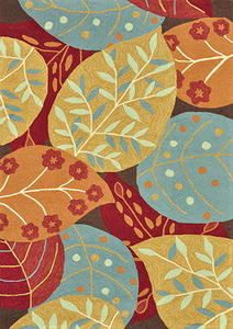 Name:Francesca FC-14 Brown-Leaves Rug, Item id:7510_FC-14_Brown-Leaves (Medium Image)