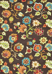 Name:Juliana JL-22 Brown-Floral Rug, Item id:7510_JL-22_Brown-Floral (Medium Image)