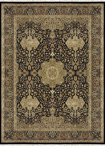 Name:Kingsford KI-02 FR Black / Black Rug, Item id:7510_KINGKI-02BLBL (Medium Image)