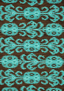 Name:Milano ML-07 Chocolate-Teal Rug, Item id:7510_ML-07_Chocolate-Teal (Medium Image)