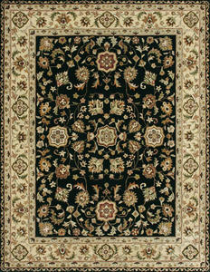 Name:Yorkshire YK-02 HM Black / Ivory Rug, Item id:7510_YORKYK-02BLIV (Medium Image)