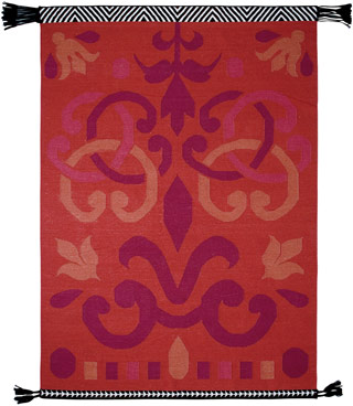 Name:Gandia Blasco Arabesco Rojo Rug, Item id:7610_arabesco_rojo_pdto (Medium Image)