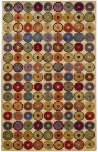 Name:Linden-Bubbles 1614_950 Hand Knotted Rug, Item id:8510_1614_950 (Medium Image)