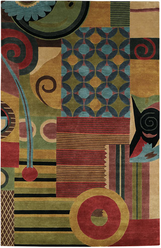 Name:Linden-Collage 1617_950 Hand Knotted Rug, Item id:8510_1617_950 (Medium Image)