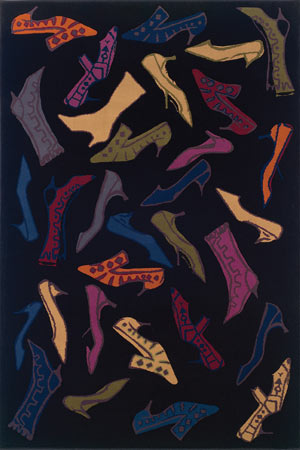 Name:Shoes Galore Rug, Item id:Andy-Warhol-Signature-1B-Shoes-Galore (Medium Image)