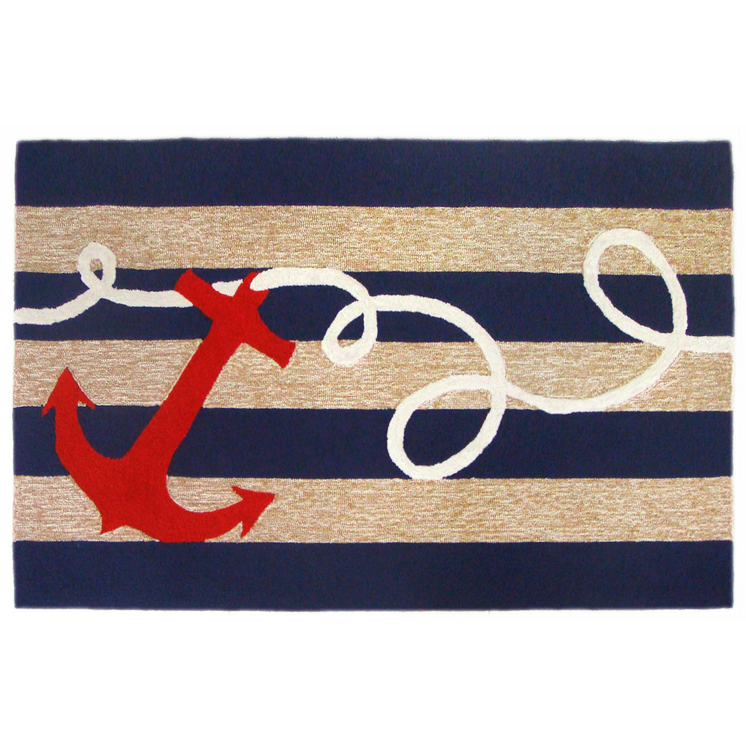 Liora Manne Frontporch Hand-Tufted  Indoor/Outdoor Easy Care Area Rug Rug-Traditional, Nautical, Coa Product Image