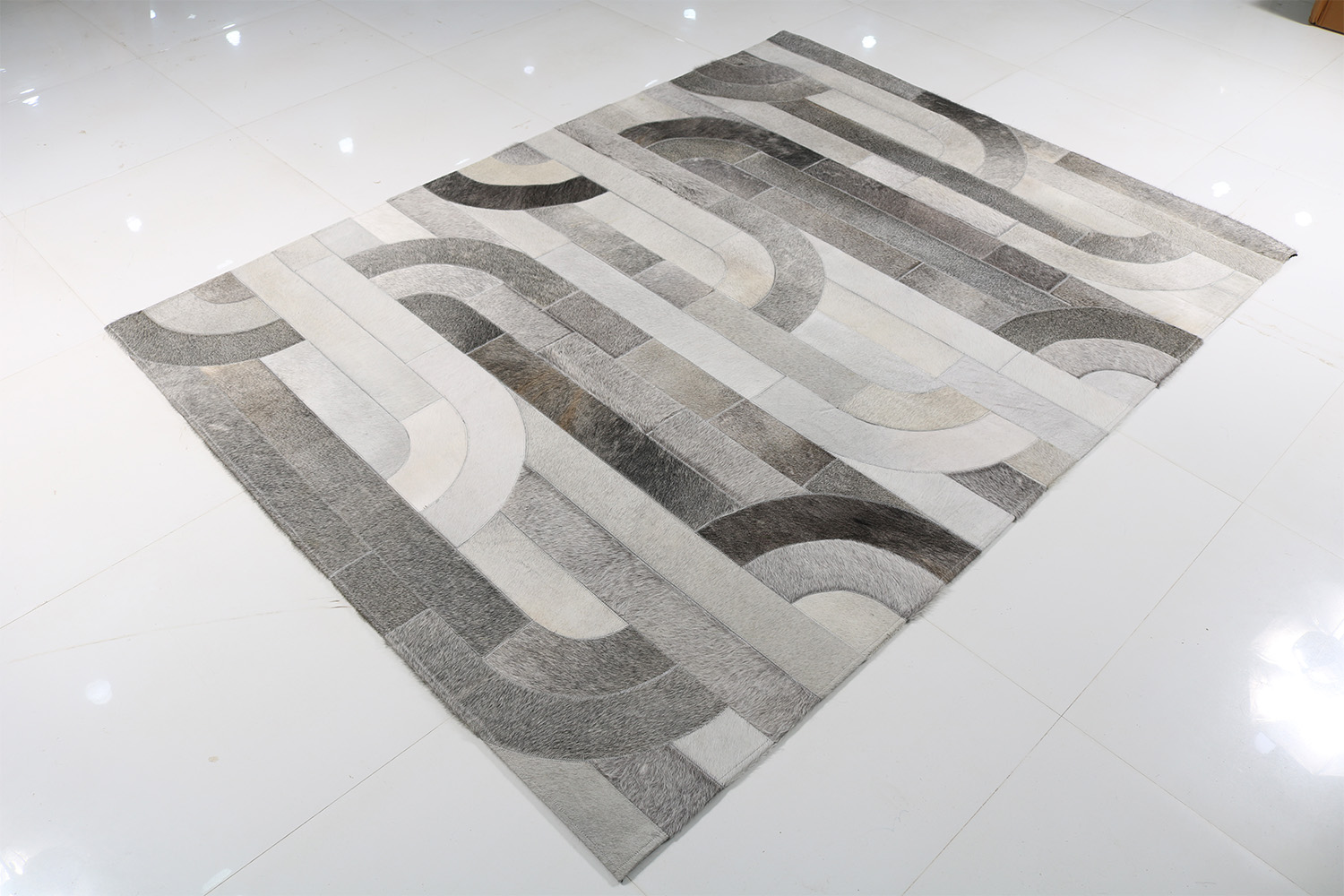 MODERN LOOM JR-9304 Leather Patchwork Rugs Product Image