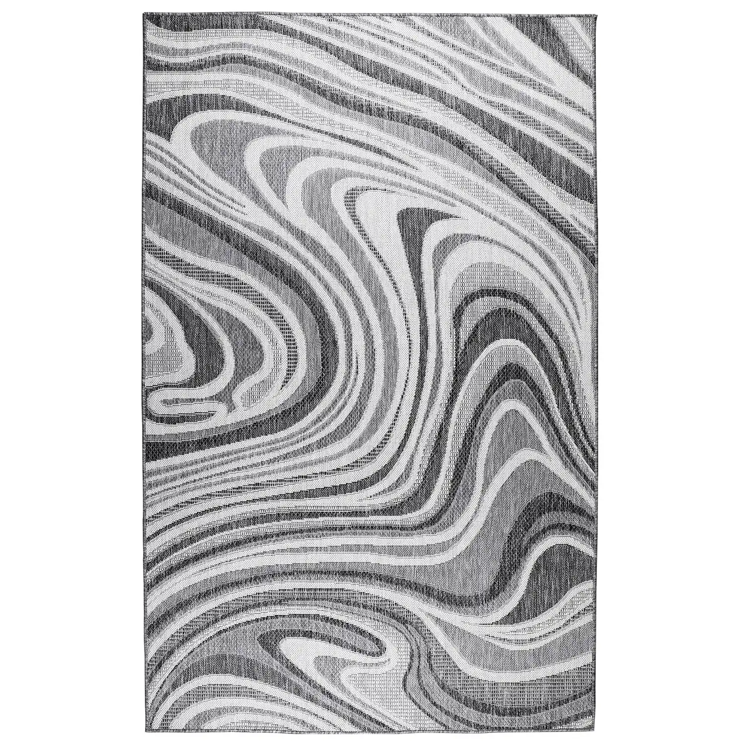 Liora Manne Malibu Low Profile Easy Care Weather Resistant Indoor/Outdoor Rug-Contemporary, Abstract Product Image
