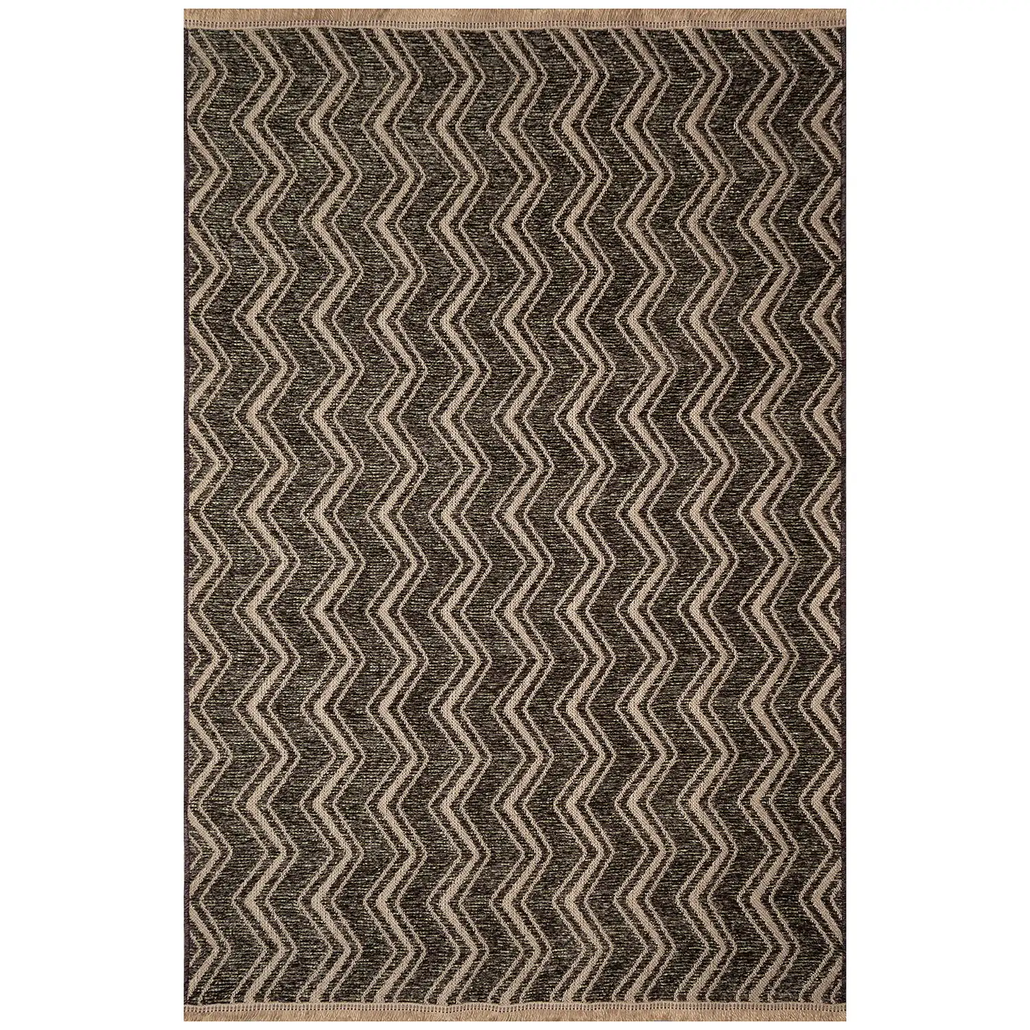 Liora Manne Mercer Low Profile  Non-Skid Indoor  Woven Rug- Zigzag Mink  Product Image