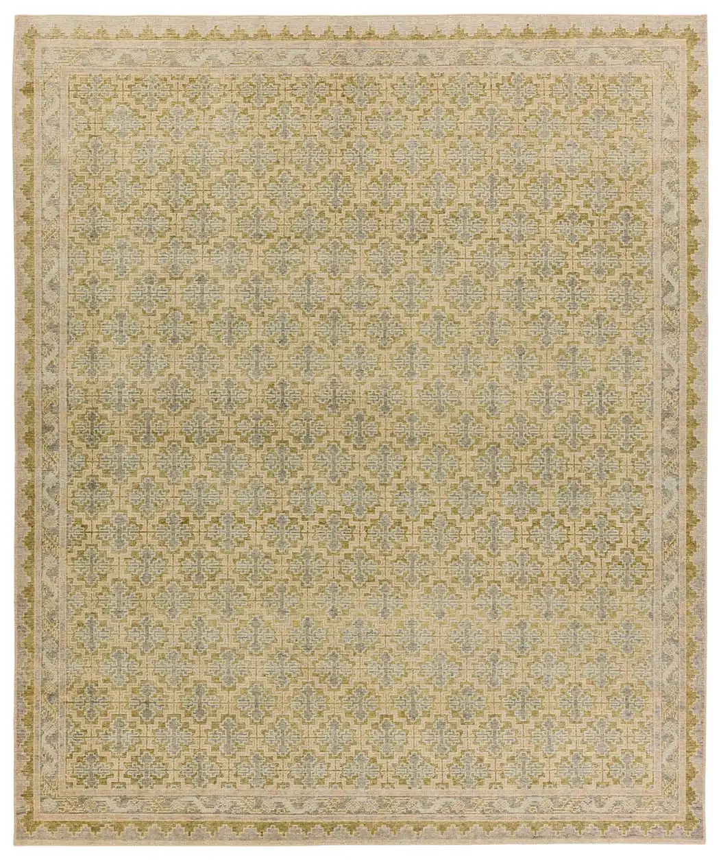 Jaipur Living Mildred Hand-Knotted Medallion Blue/ Green Area Rug  Product Image