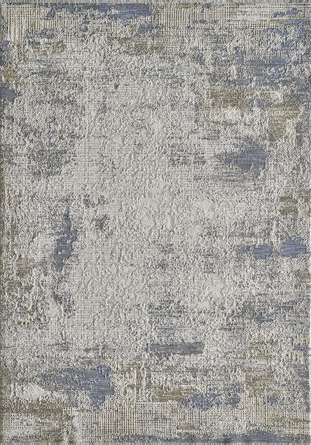 Preston 8100 Ivory Blue Textures Area Rug Product Image