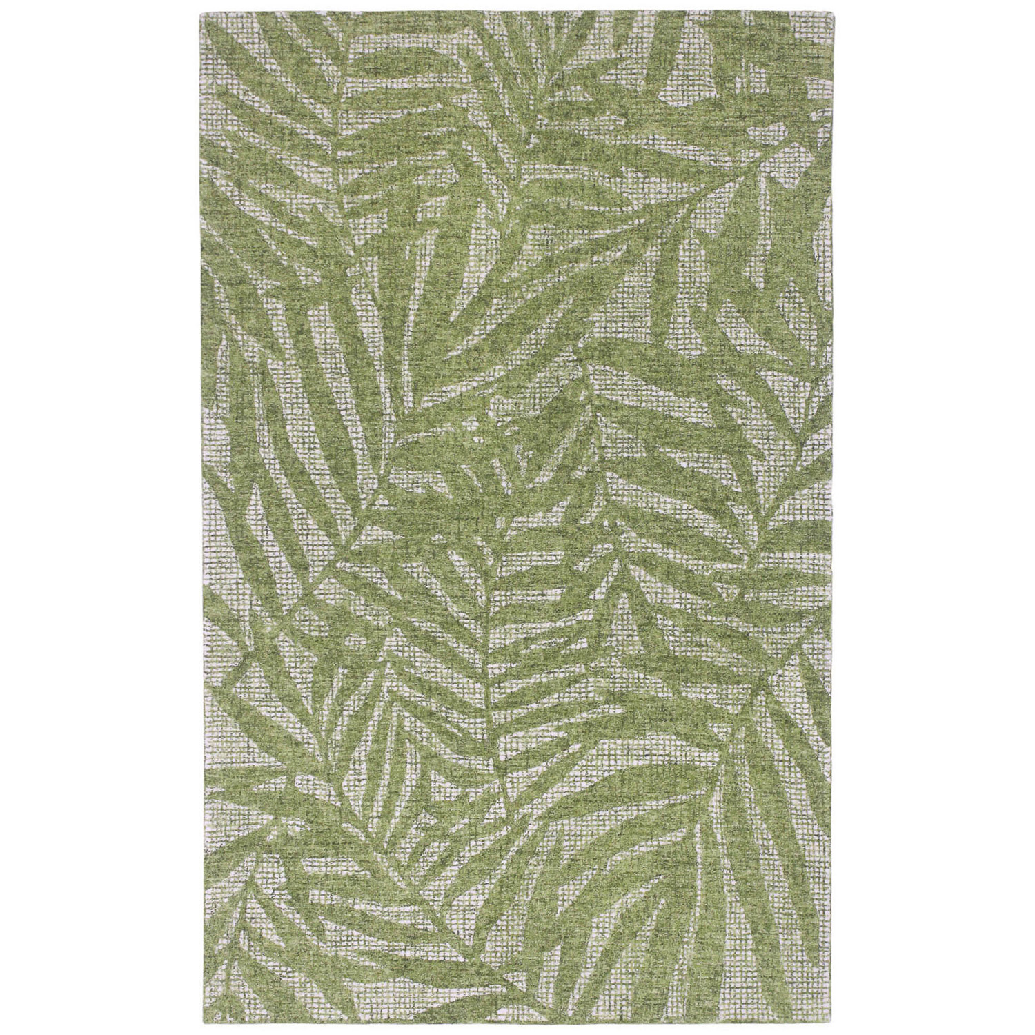 Liora Manne Savannah Plush Wool  Rectangular Indoor Rug-Botanical, Olive Branches Green  Product Image