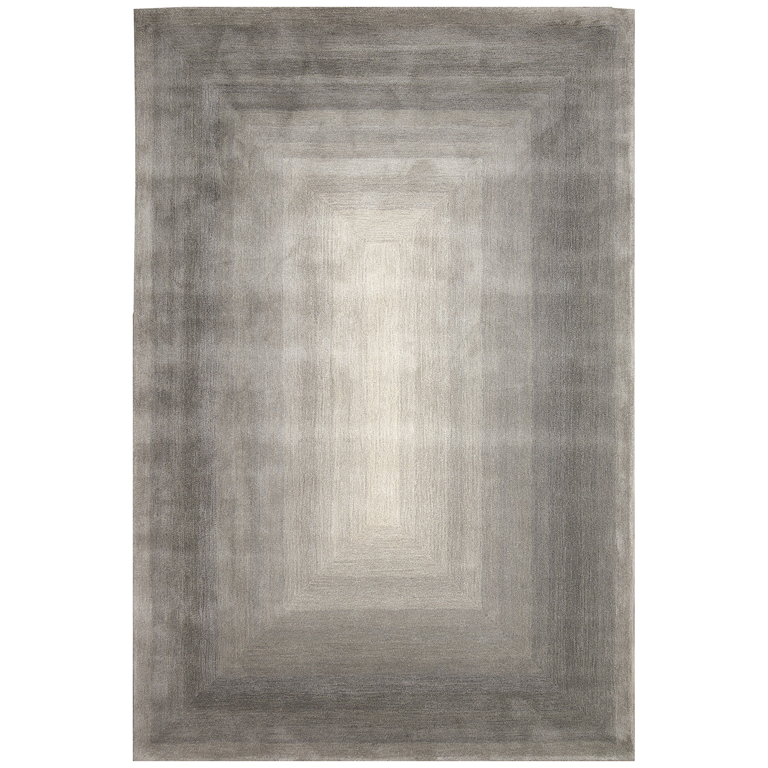 Liora Manne Tivoli Plush Wool  Rectangular Indoor Rug-Abstract, Dream Border Silver  Product Image