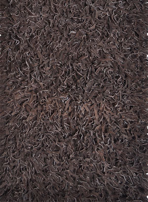 Name:Brown Leather Suede Shag 2' x 3' Rug, Item id:clr_DSC0538 (Medium Image)