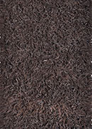Quick Cart Image for Brown Leather Suede Shag 2' x 3' Rug