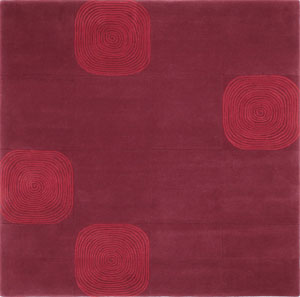 Name:Spirals Plum & Red 7' x 7' Rug, Item id:clrgl_7.00-x-7 (Medium Image)