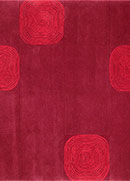 Spirals Plum & Red 7' x 7' Rug Thumbnail Image