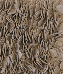 Name:Enoki Khaki Felt Shag Rug, Item id:na_enoki-khaki (Medium Image)