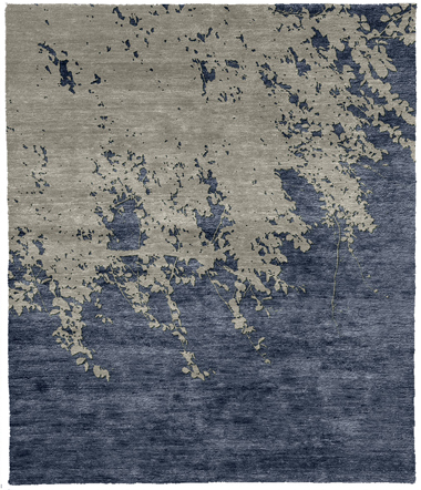 Moving Moments B Silk Wool Hand Knotted Tibetan Rug Product Image