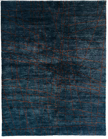 Striations Wool Hand Knotted Tibetan Rug Product Image