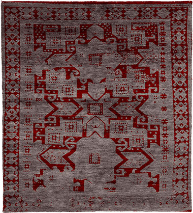 Hachloo B Wool Hand Knotted Tibetan Rug Product Image
