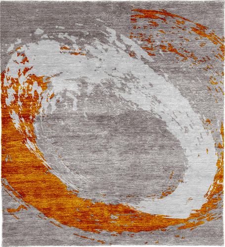 Interaction A Wool Hand Knotted Tibetan Rug Product Image
