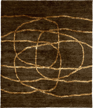 Annatto B Wool Hand Knotted Tibetan Rug Product Image