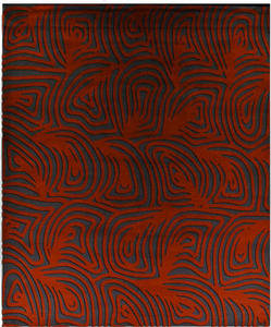 Sempre Chocolate Burgundy Rug Thumbnail Image