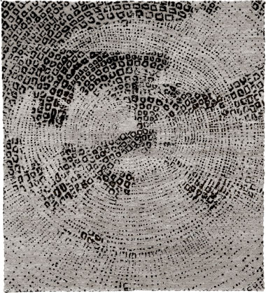 Fragmented A Mohair Hand Knotted Tibetan Rug Product Image