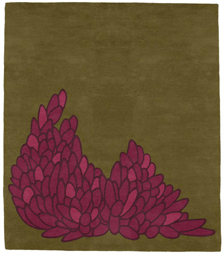 Name:Leaves Hydrangea Rug, Item id:glr_leaf-05 (Medium Image)