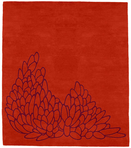 Name:Leaves Tomato Rug, Item id:glr_leaf-08 (Medium Image)