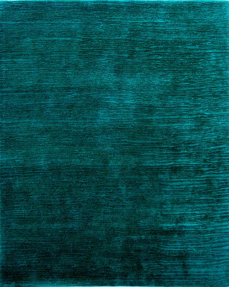Solid Teal Shore Wool Rug Product Image