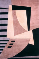 New Wave Shapes III Black Rug
