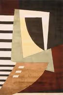New Wave Shapes III Ivory Rug