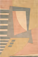 New Wave Shapes III Pastel Rug