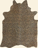 Gold Baby Jaguar Cowhide Rug