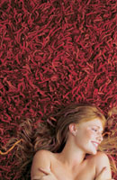 Super Cuks - Red Shag Rug