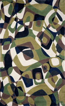 Amalfi Abstract Green Rug
