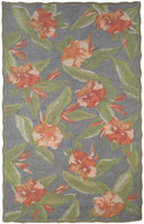 Lido Hibiscus Turquoise Rug