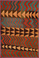Terracotta Teal Rug