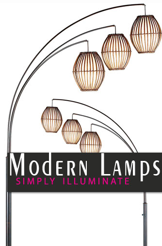 Modern Lamps - Light up your space with energy efficient, beautiful lighting fixtures.