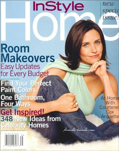 InStyle Home Fall 2003 Magazine Cover, Courtney Cox Special