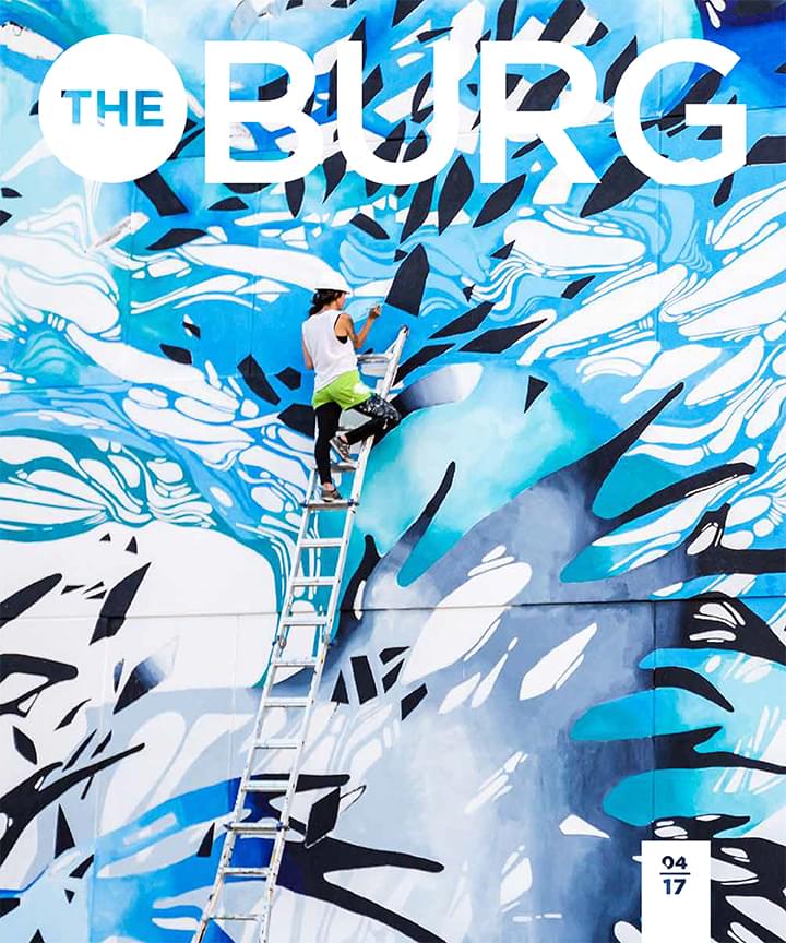The Burg Magazine Cover, April 2017. ModernRugs.com, Zachary Nitzan Mention.